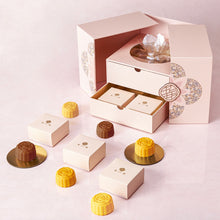 Load image into Gallery viewer, Lune de Blossom Handmade Lava Handmade Mooncake Classic Assorted Gift Box - 8pcs (Tangerine Peel Custard,Coconut Latte,Classic Custard)
